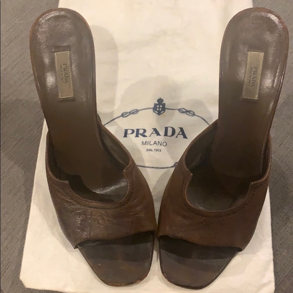 Prada Brown (Vero Cuoio) Heels